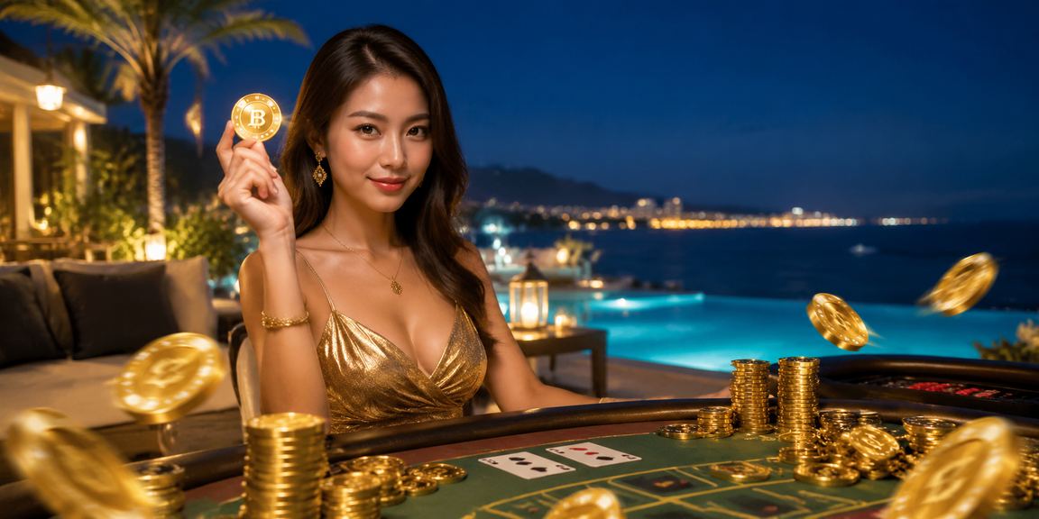 Khung cảnh chơi Baccarat tại bờ biển Nha Trang